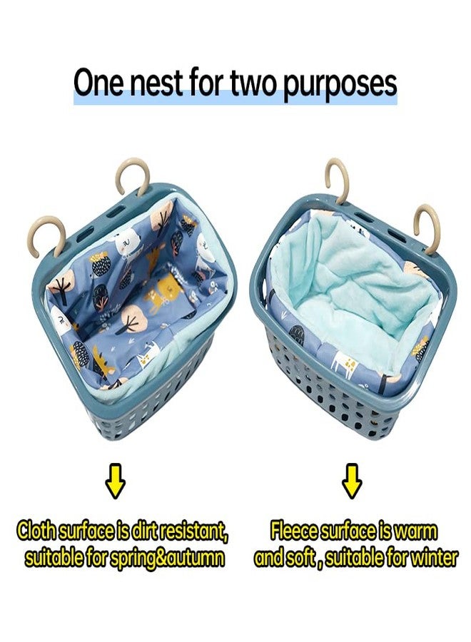 LEFTSTARER Rat Hammock Bed for Hamster Sugar Glider, Warm and Soft Hanging Basket Bedding, Accessories Toys Rat, Squirrel, Hedgehog, Lizard - Image 3